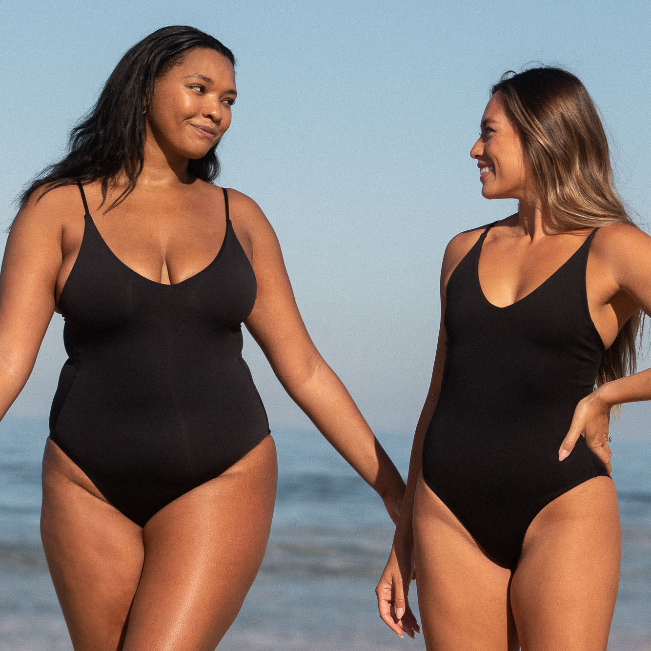 This is your 24/7, 365. From swimming laps to spontaneous waterfall jumps to the dance floor, just a few reasons why this suit will be your #1. A v neck one piece swimsuit that suits all boobs with a high cut leg and minimal bum coverage. One of Left on Friday's best sellers, for good reason, with its insanely soft, smoothing coverage fabric.