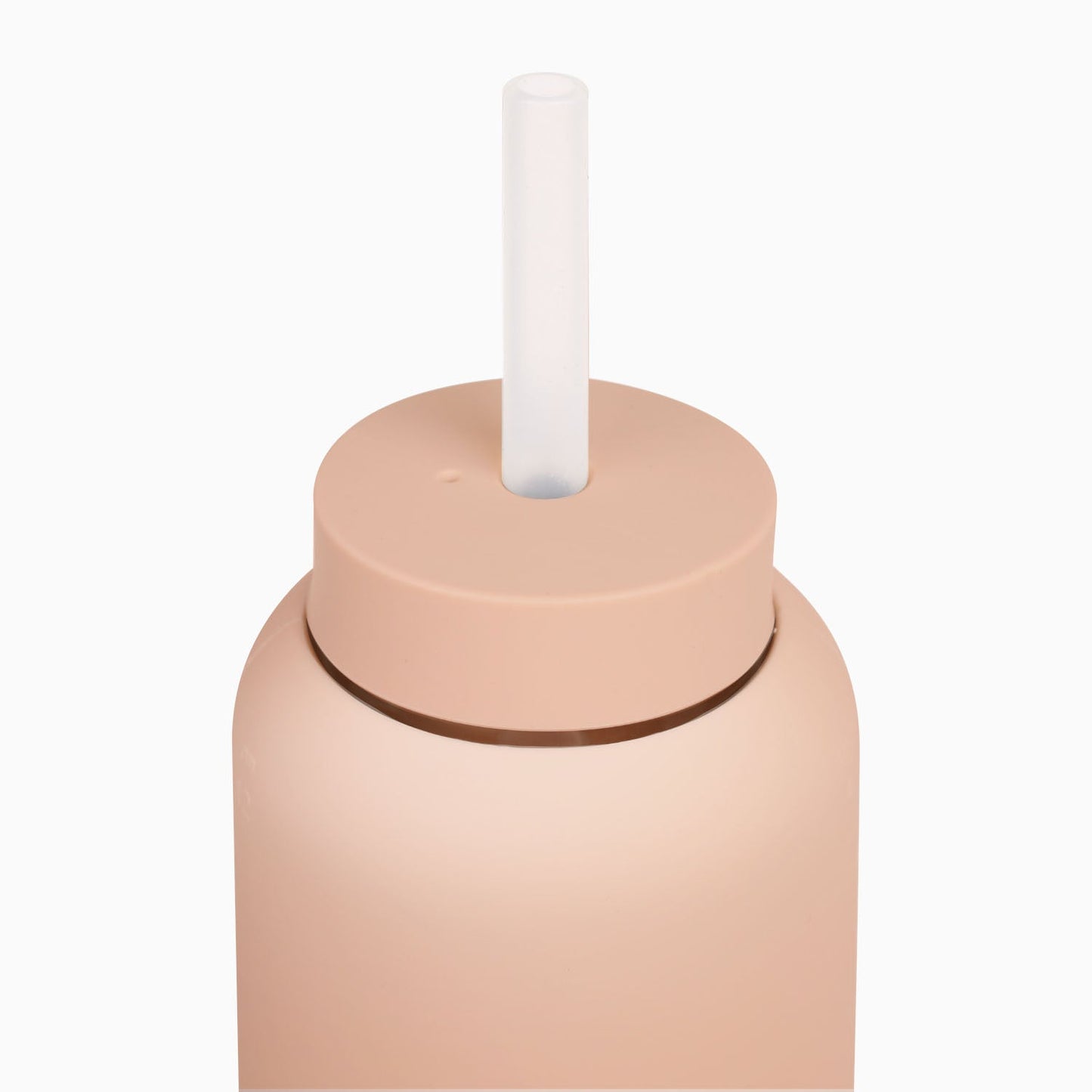 A reusable silicone straw & cap for clean, easy drinking, made to pair with the Hydration Tracking Water Bottle. Made from the purest food-grade silicone. Available at Thread Spun in Encinitas, Ca.