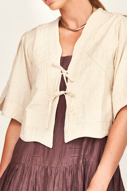 MIRTH Seychelles Top in Oat Fossil