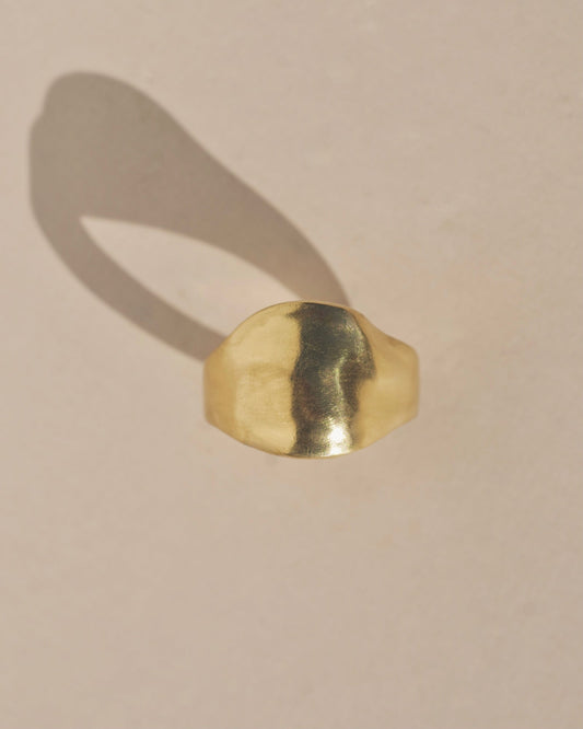 Gold signet ring by Mountainside Made