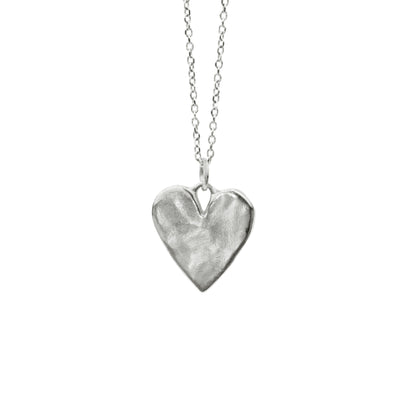 A necklace to honor the sweetness of your human heart. Smooth and polished with a slightly organic texture.  Handmade in Northern California by Amanda Hunt.