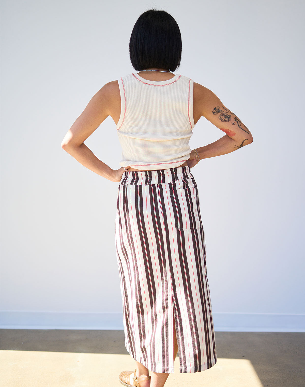 Waffle Square Crop Tank
