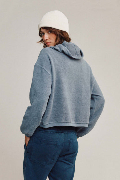 Heathered Osprey Cropped Sweatshirt