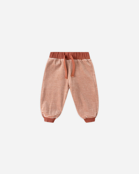 Quincy Mae Relaxed Velour Sweatpant 