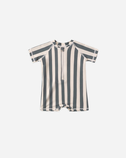 Striped One Piece Rashguard