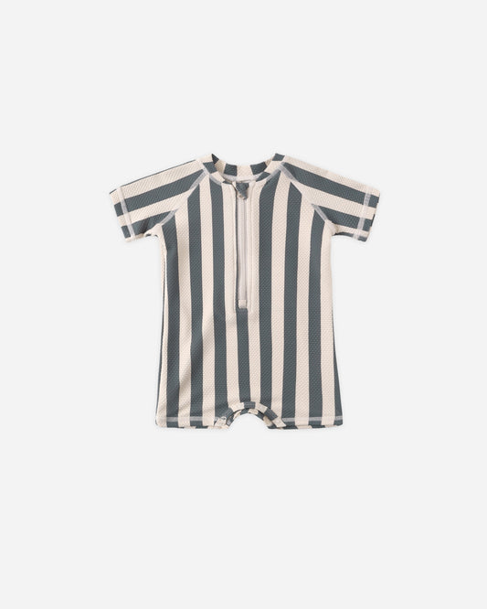 Striped One Piece Rashguard