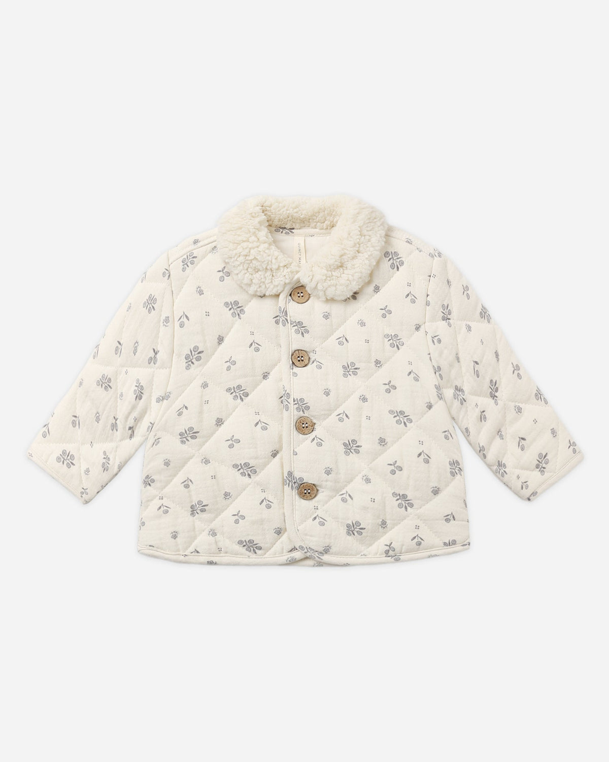 Winter Berry Quilted Button Jacket