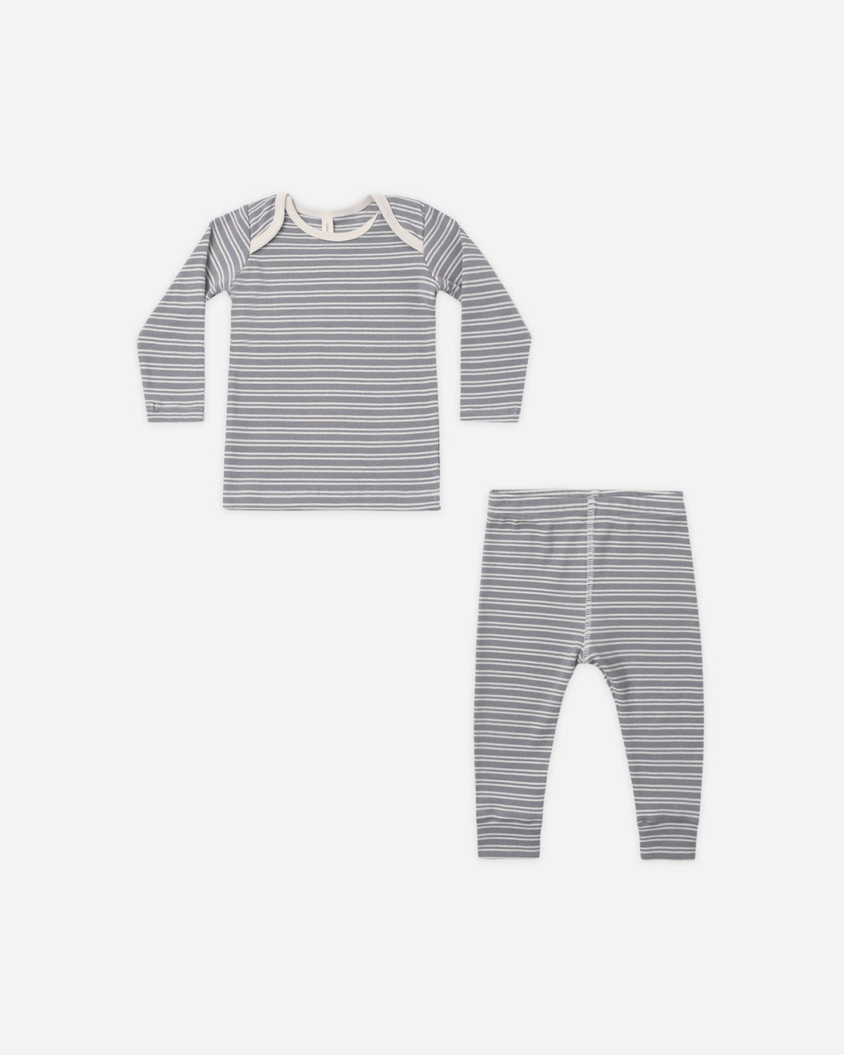 Slate Ribbed Tee + Legging Set