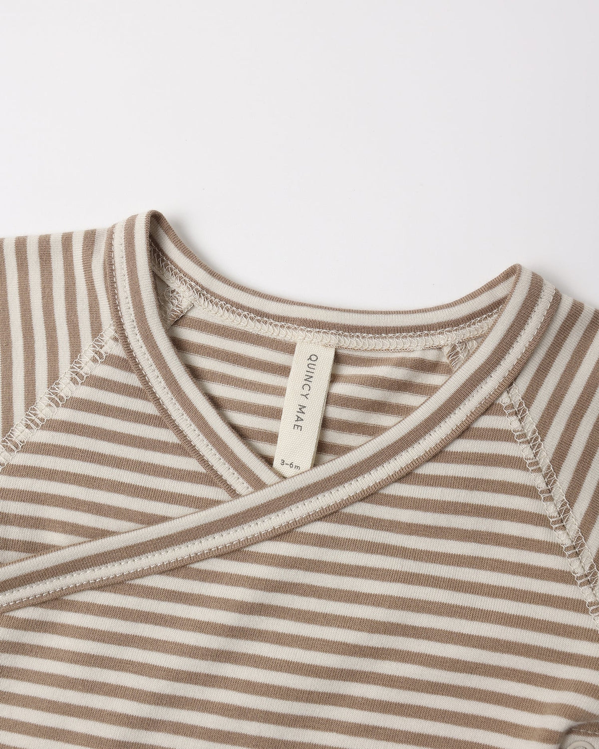 Almond Stripe Bodysuit + Pant Set