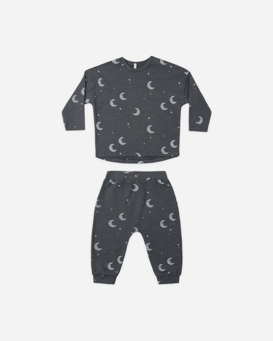 Moons Long Sleeve + Pant Set