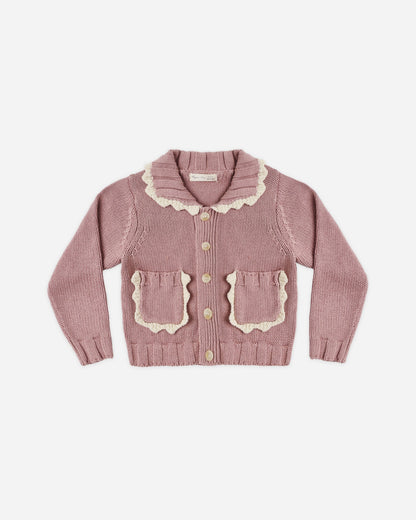 Rosewood Collared Cardigan