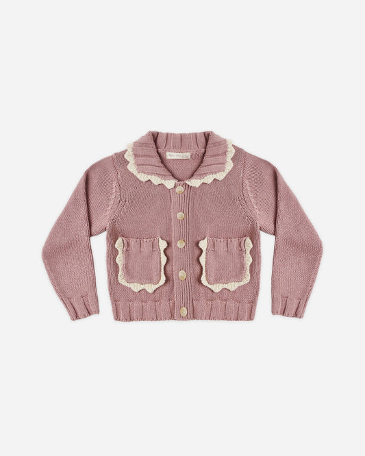 Rosewood Collared Cardigan