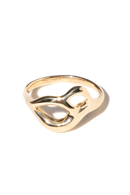 Moneh Brisel Columella Ring in brass