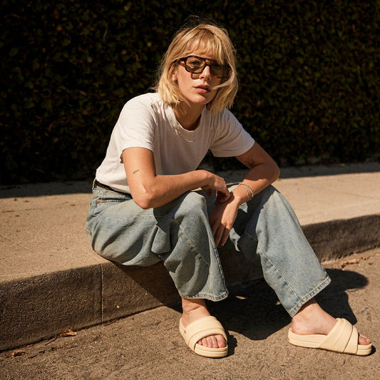 The Softie Slide in Cream