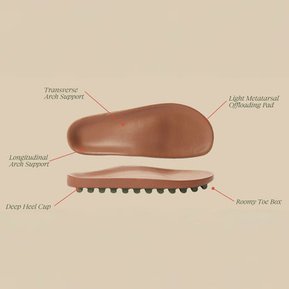The Softie Slide in Tobacco Brown