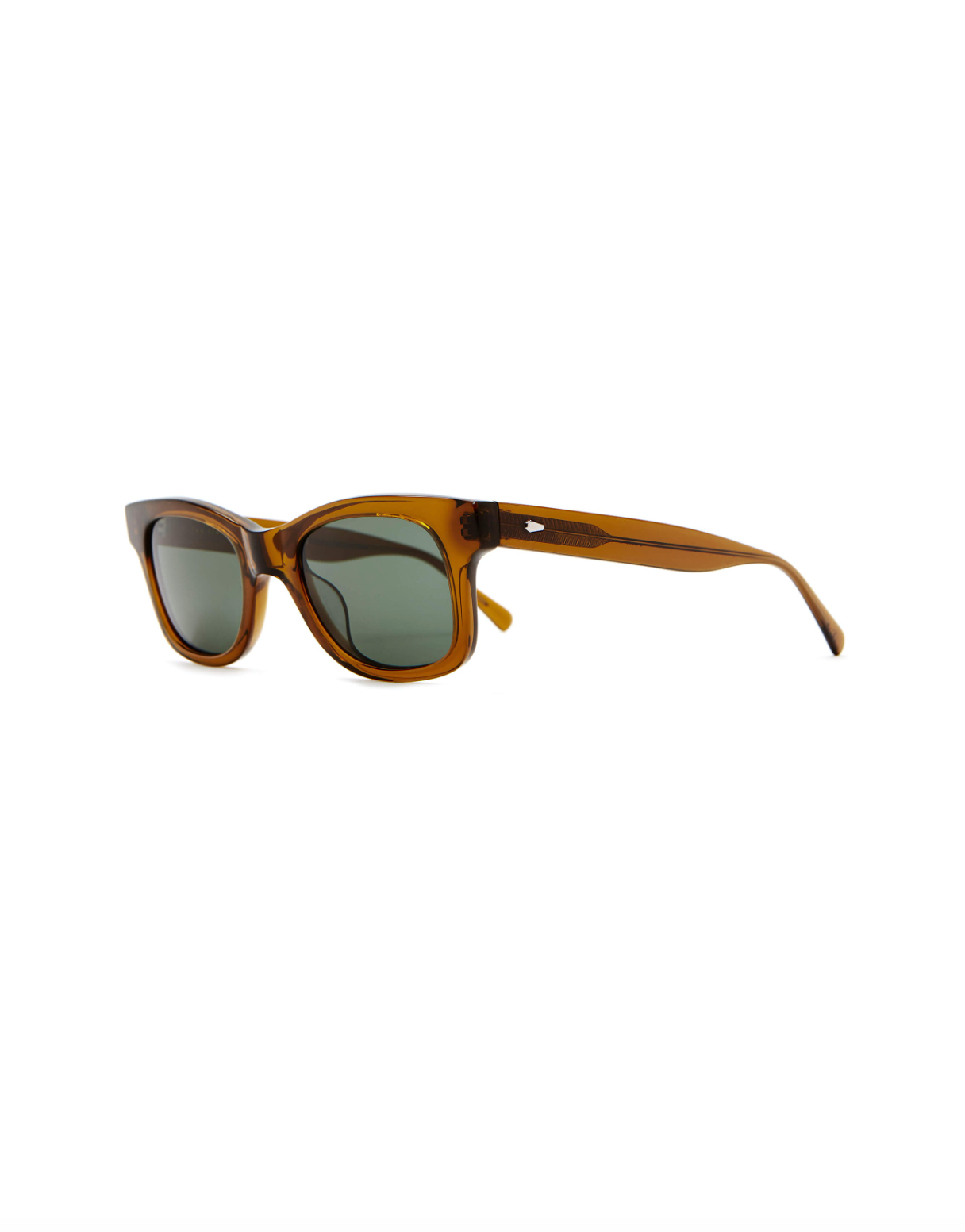 The Suntan Underground is a classic sized frame that favors medium and large sized heads. Features a retro tilt that's common in vintage styles. Handcrafted bioacetate frames—biodegradable, plant-based, earth-friendlier. Rx-ready.