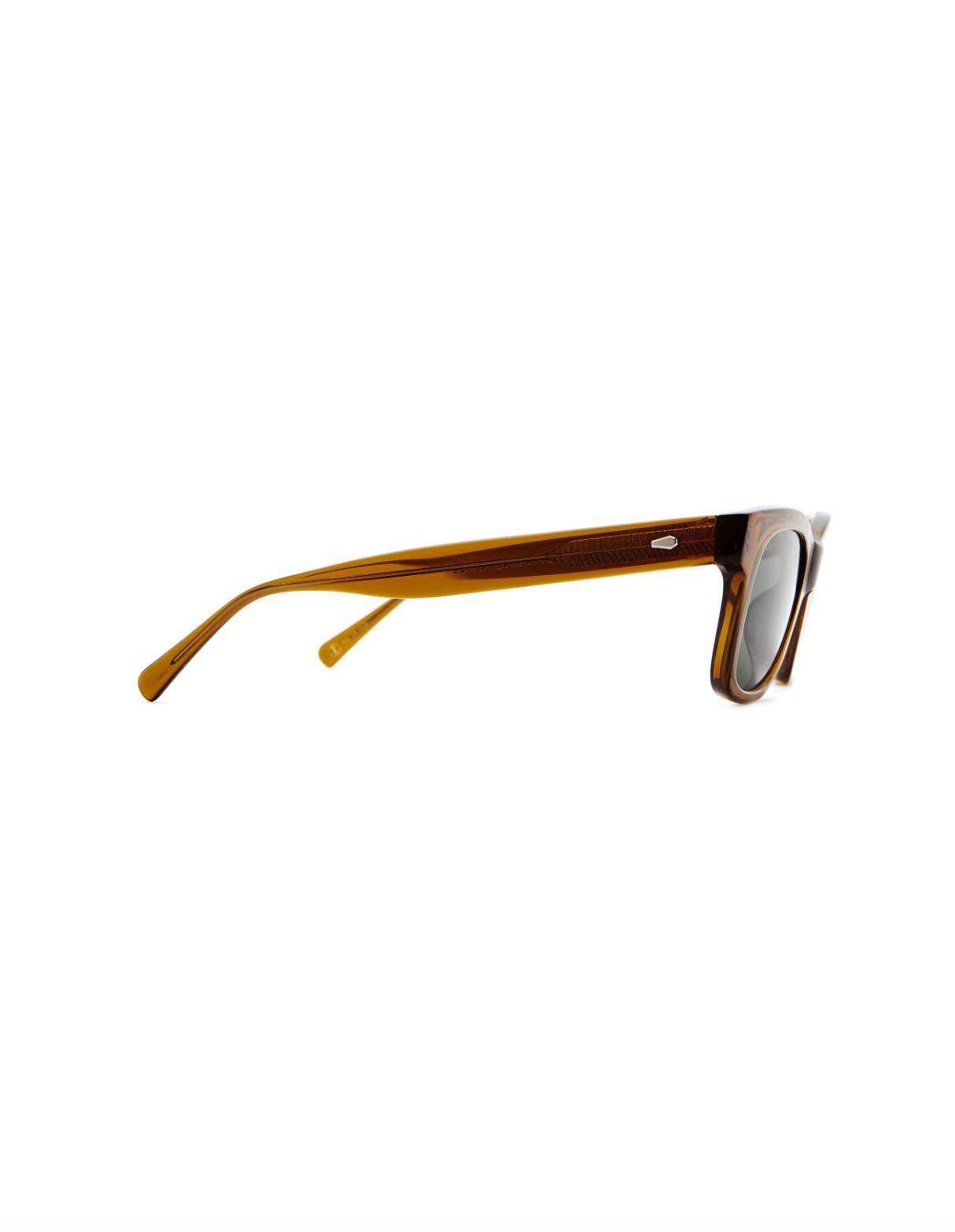 The Suntan Underground is a classic sized frame that favors medium and large sized heads. Features a retro tilt that's common in vintage styles. Handcrafted bioacetate frames—biodegradable, plant-based, earth-friendlier. Rx-ready.'