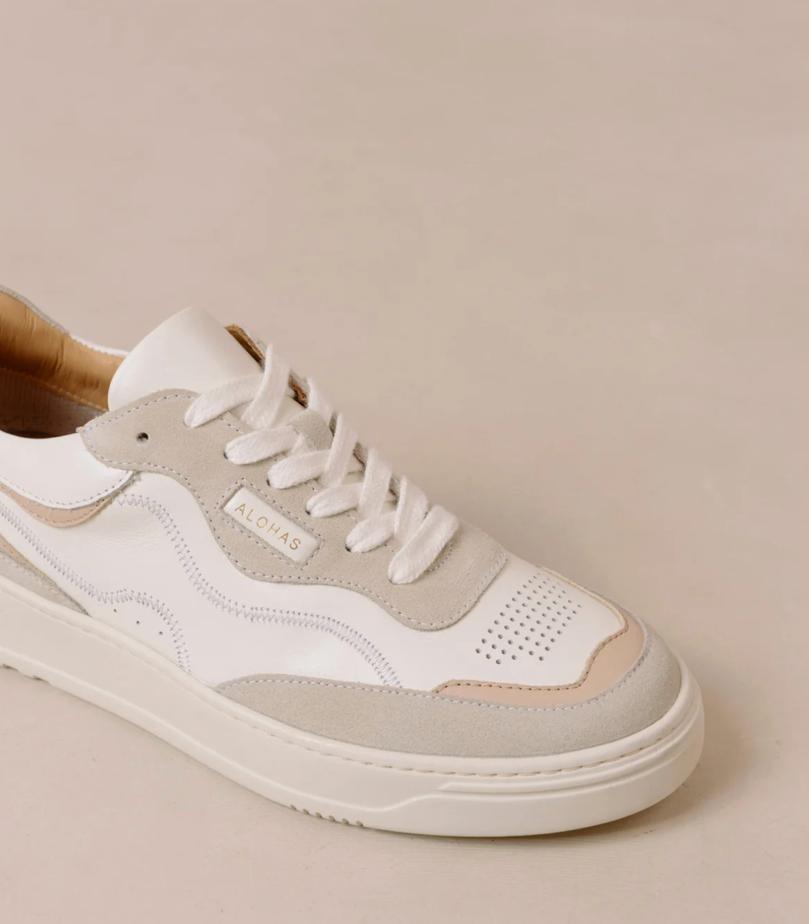 alohas tb.87 leather sneaker shoe in quarry