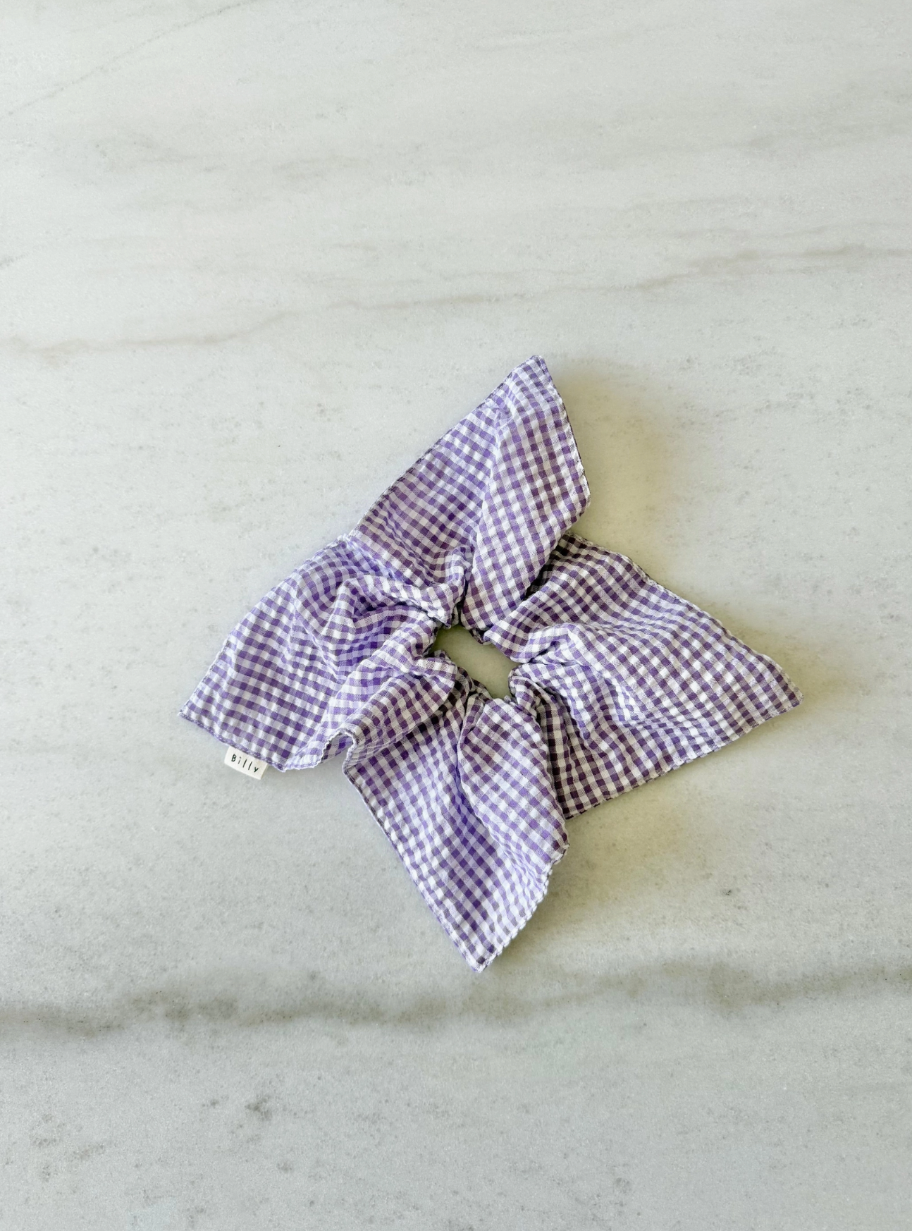 Gingham Petal Scrunchie