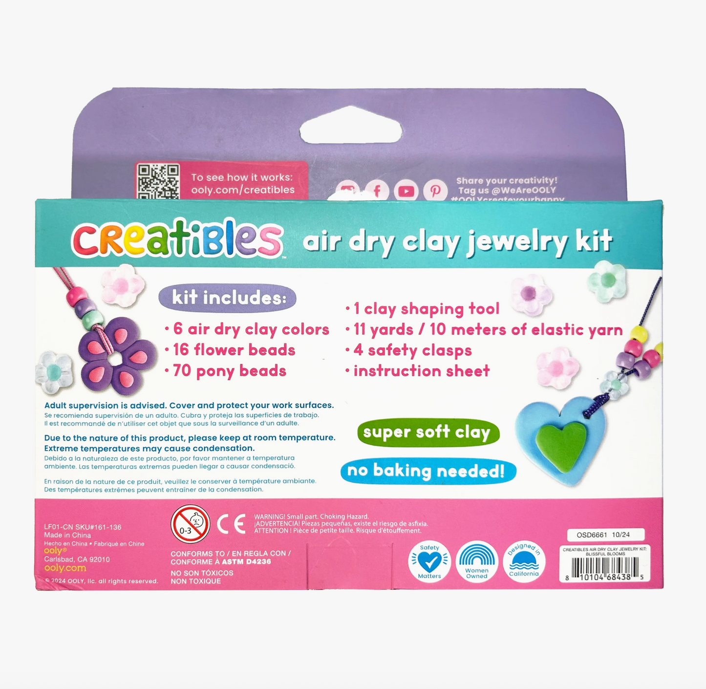 Creatibles Air Dry Jewelry Kit