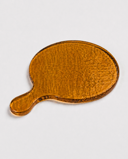 Round Hammered Glass Serving Platter