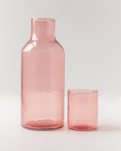 Hammered Glass Carafe