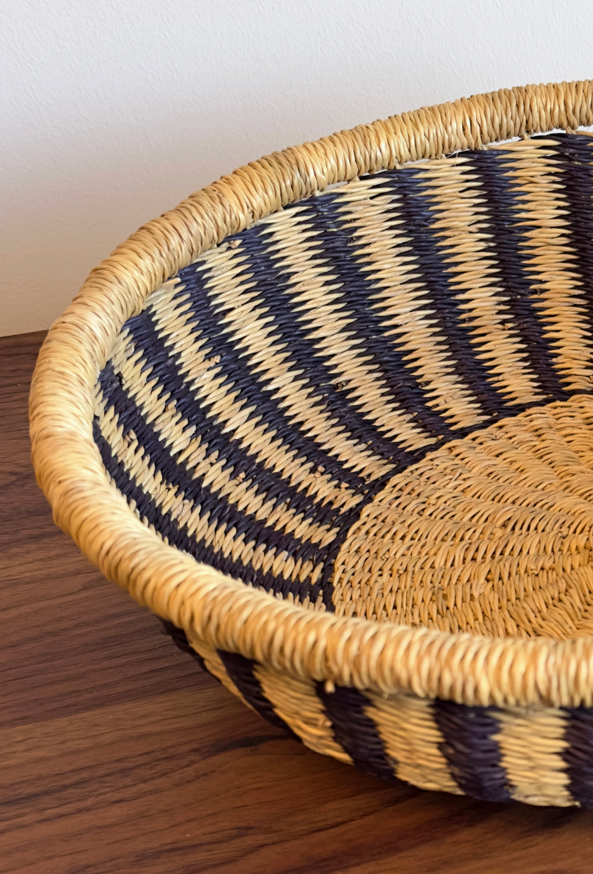 Handwoven Bolga Table Basket