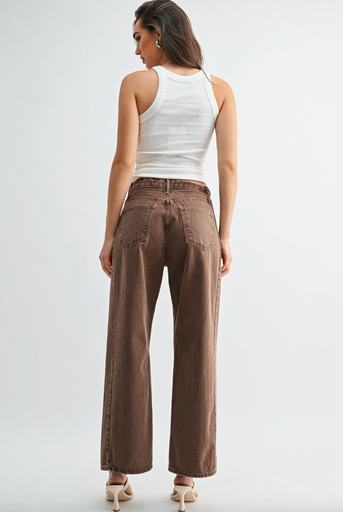 Twist Seam Barrel Jean