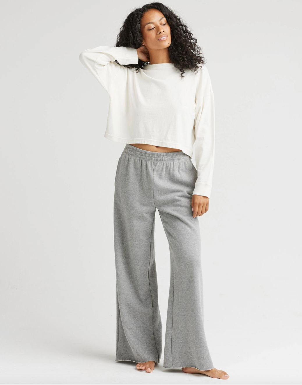 Relaxed Cropped Long Sleeve