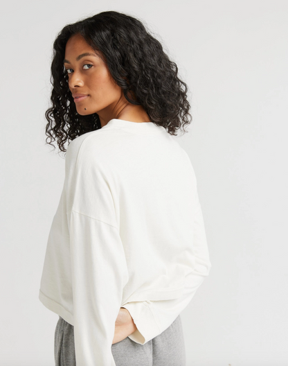 Relaxed Cropped Long Sleeve
