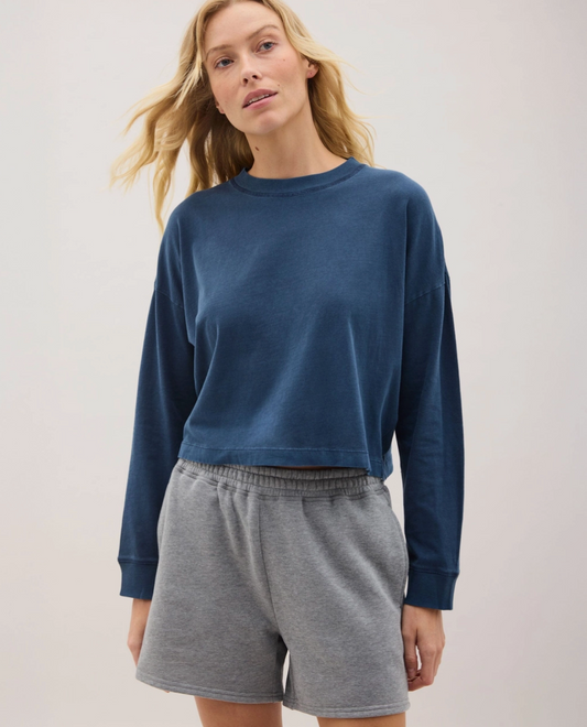 Relaxed Cropped Long Sleeve