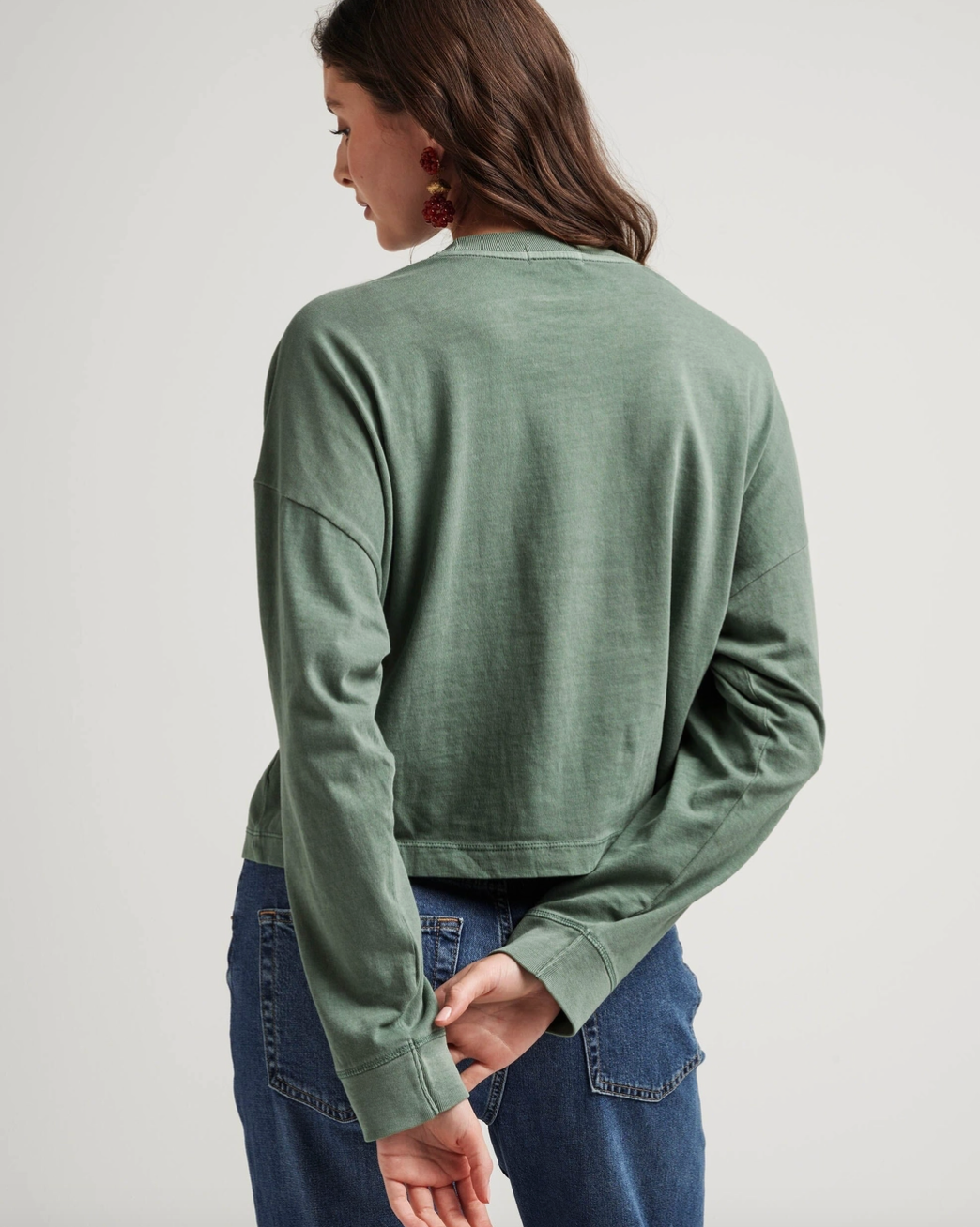Relaxed Cropped Long Sleeve
