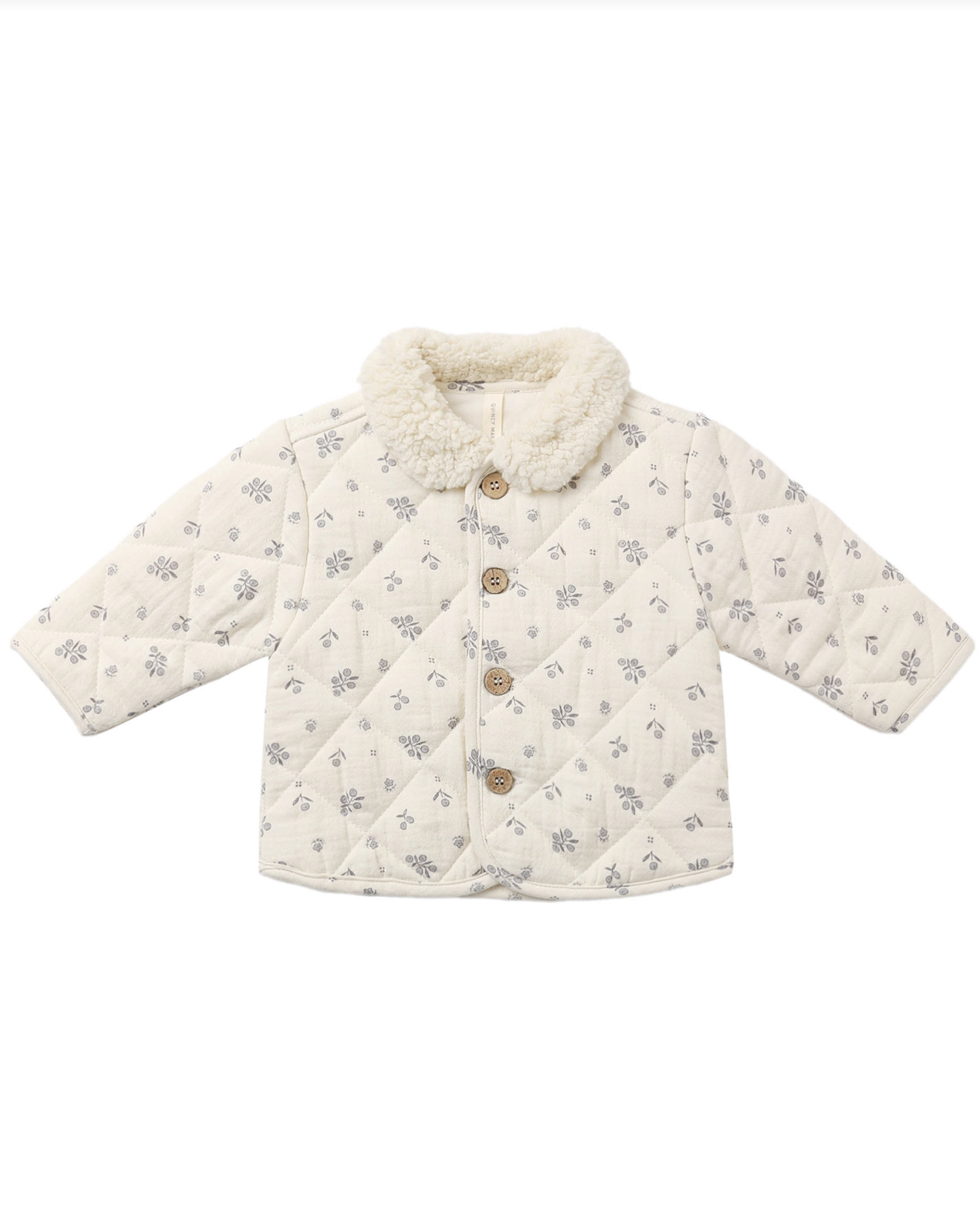 Winter Berry Quilted Button Jacket