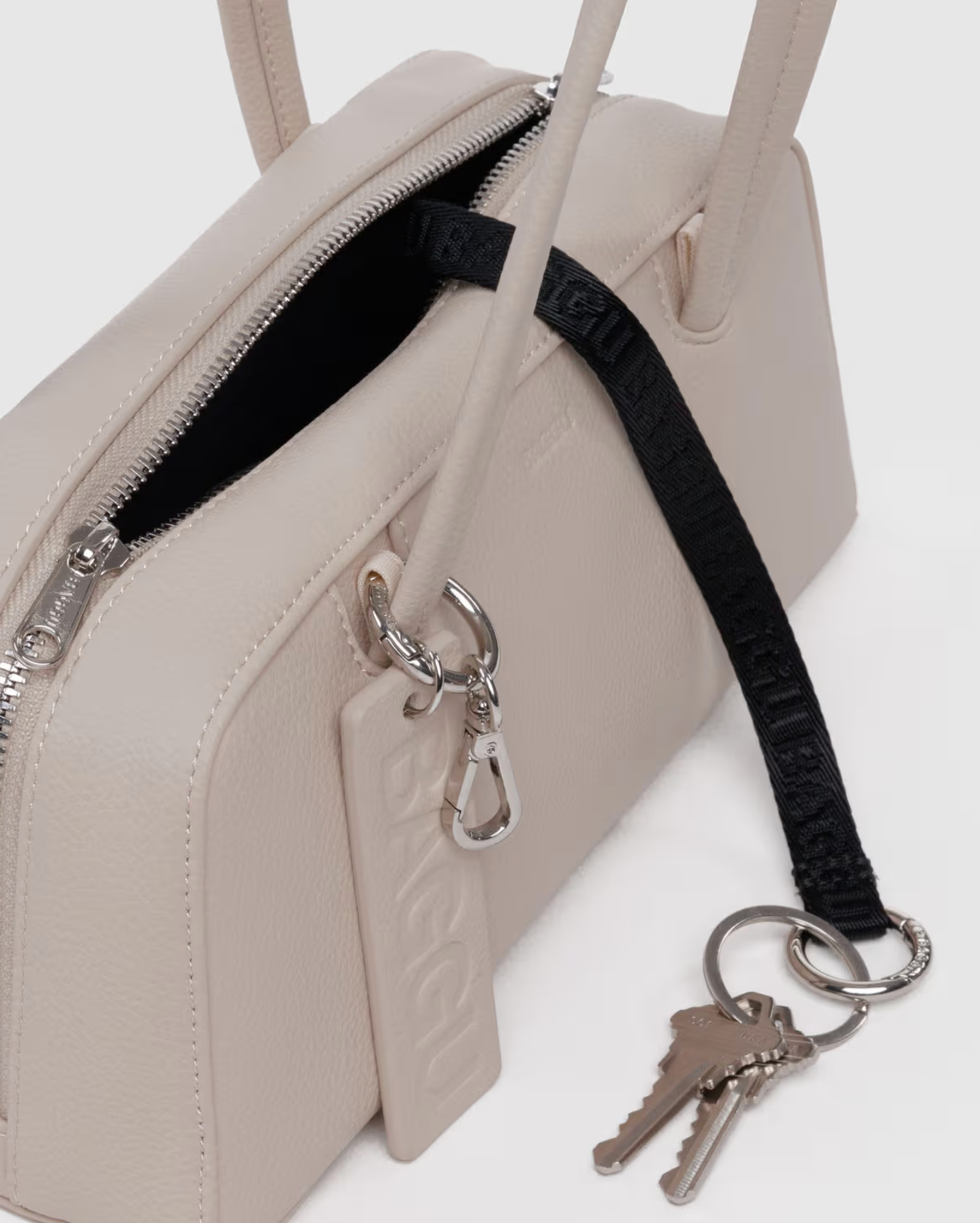 Recycled Leather Bowler Bag