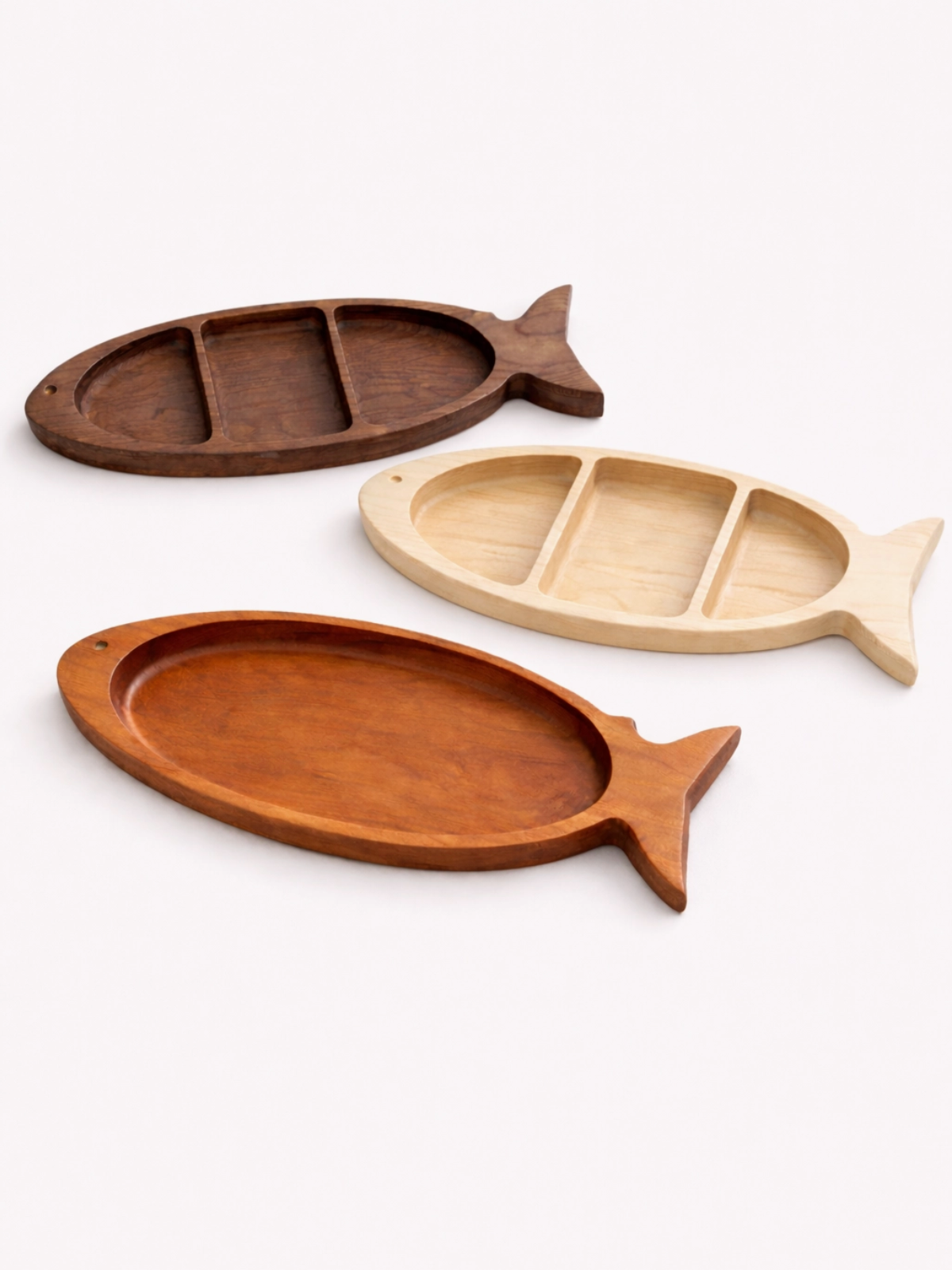 la maree art Wooden Fish Catch All Tray