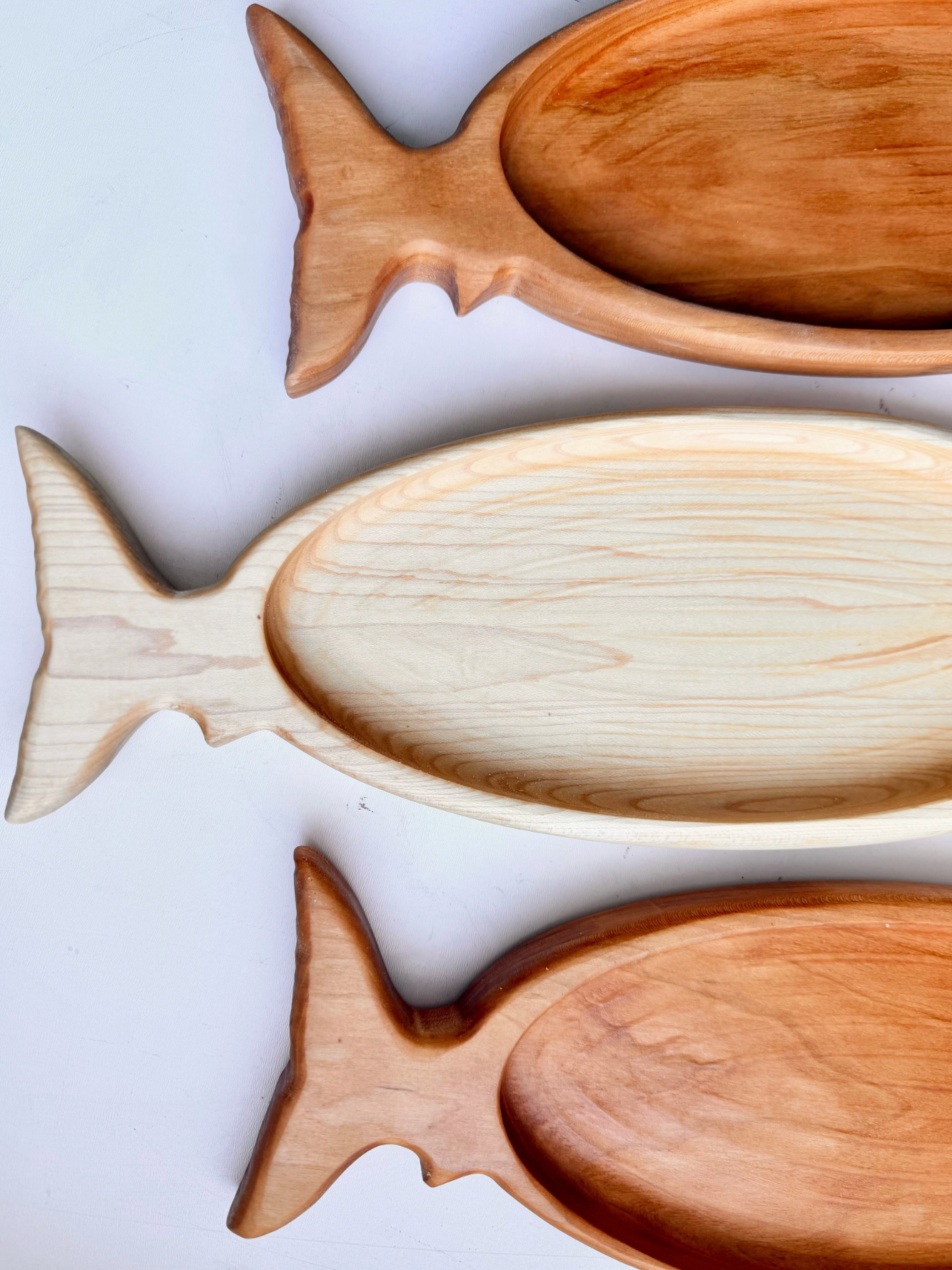 la maree art Wooden Fish Catch All Tray