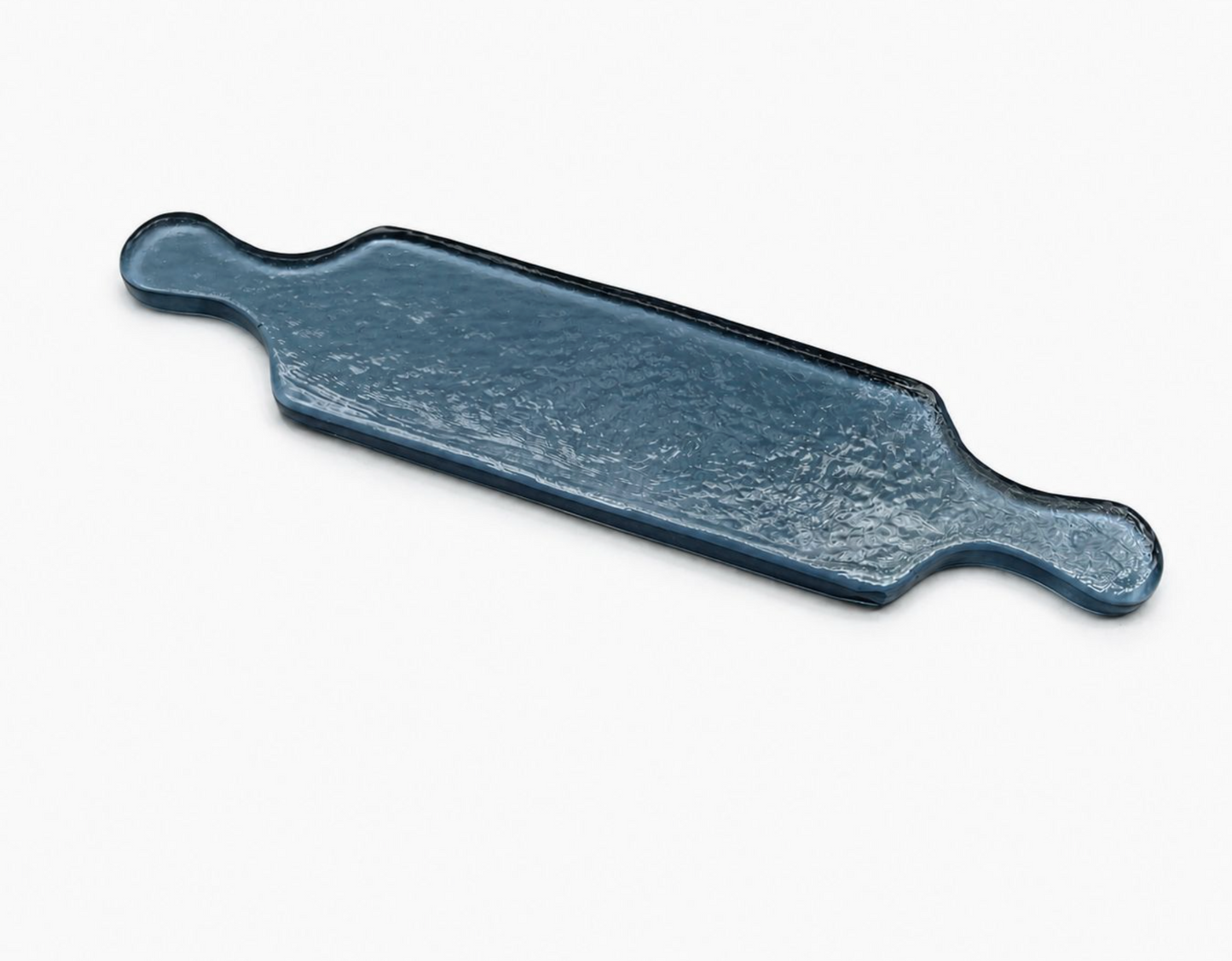 Hammered Glass Serving Dish