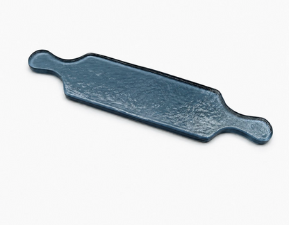 Hammered Glass Serving Dish