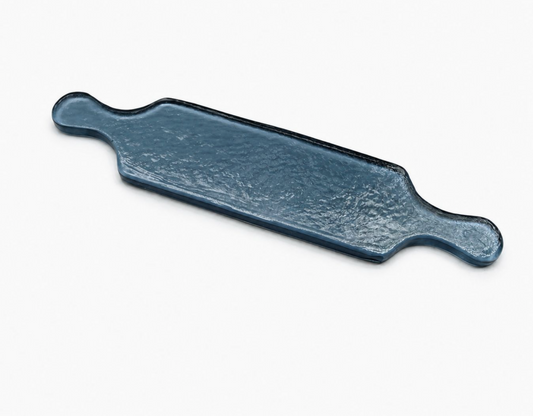 Hammered Glass Serving Dish
