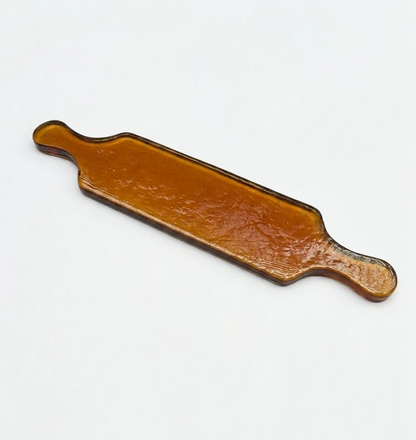 Hammered Glass Serving Dish