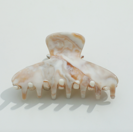 Small Calacatta Gold Claw Clip