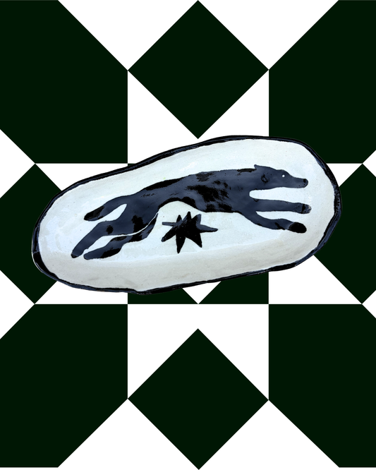 Greyhound Ceramic Tray