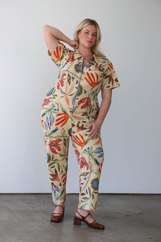 Utility Suit in Laura Burke Print