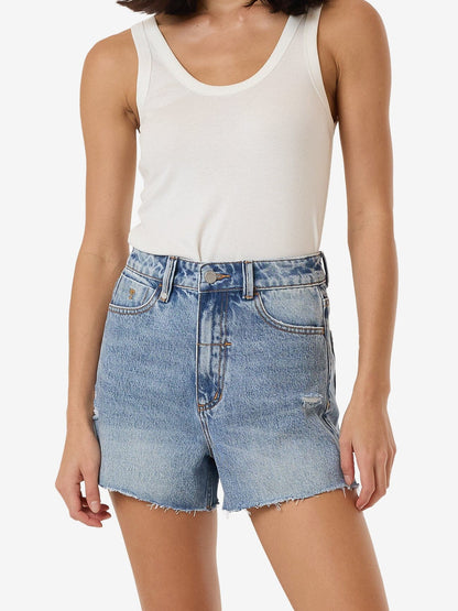 Erica Shorts in Tempest Blue Thrashed