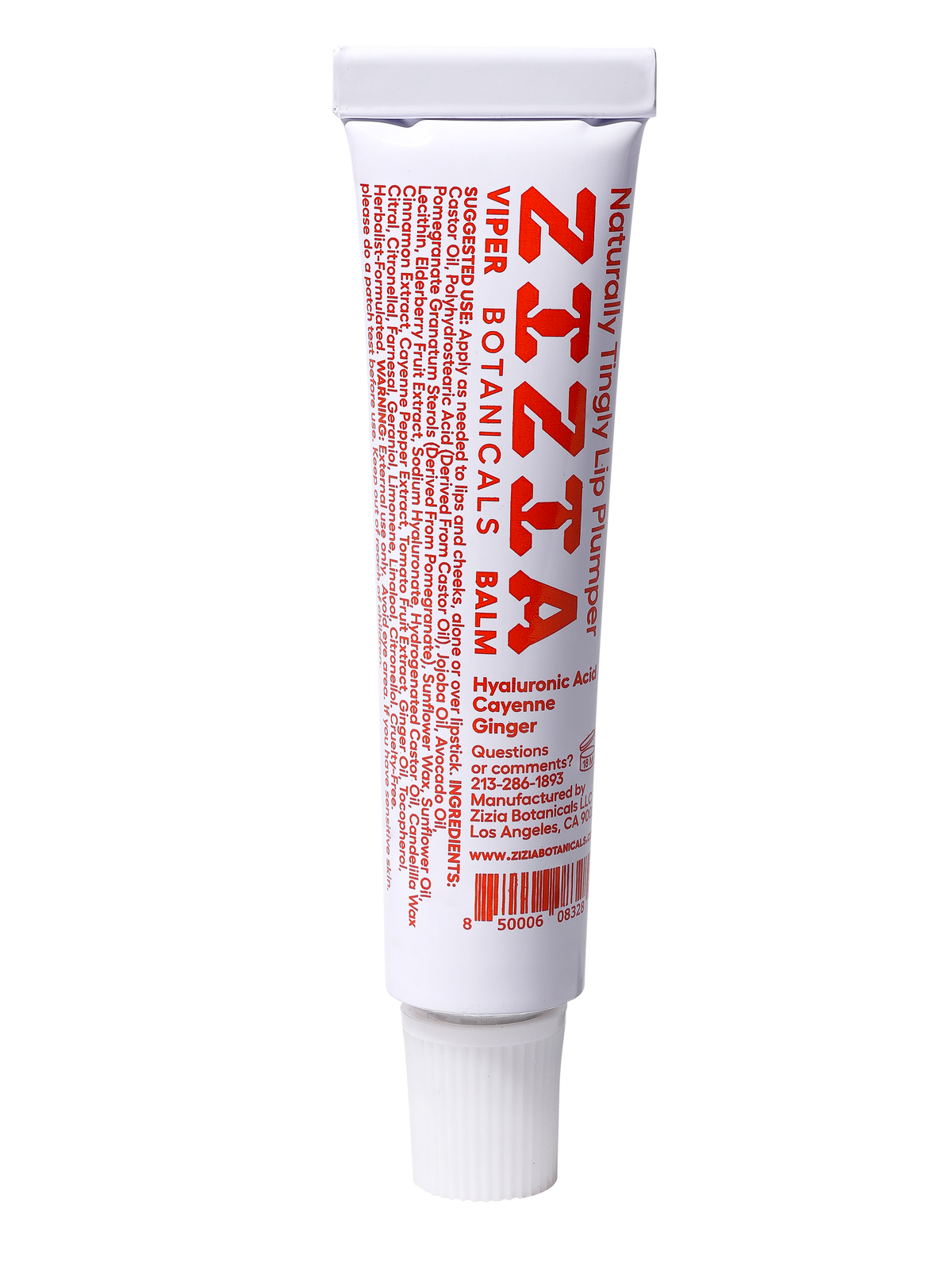 This spicy lip balm is infused with warming, circulation-boosting botanicals to naturally plump up your pout. With cinnamon, a touch of cayenne, and nourishing oils, this glossy balm is perfectly spiced while also nourishing. Step outside with fuller lips and a dewy glow.

zizia viper balm