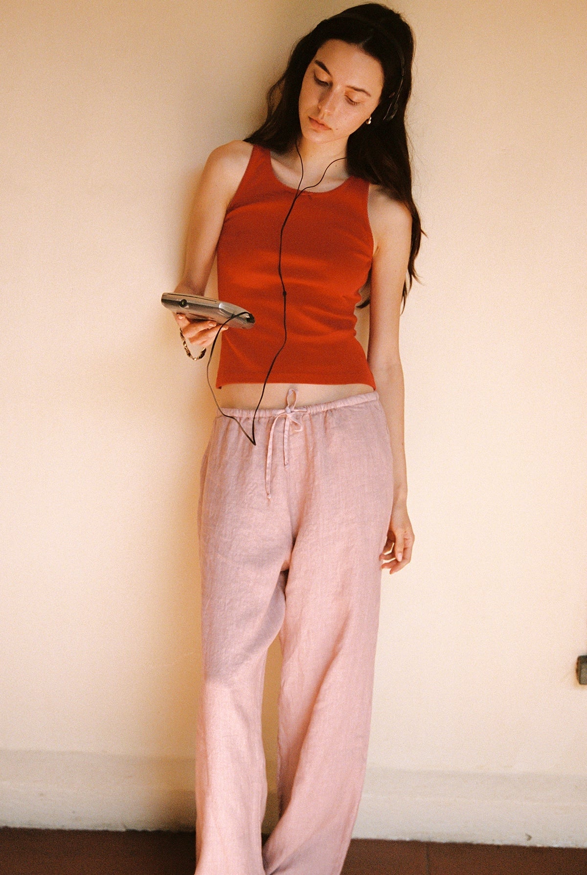 Linen Drawstring Pants
