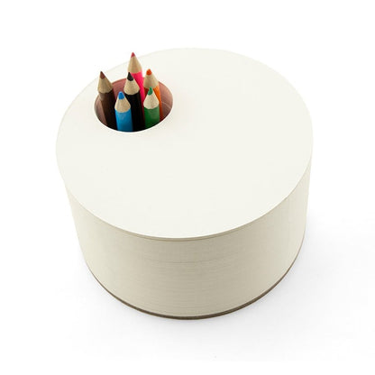 &nbsp;In classic jOTBLOCK form, these super thick sketchpads boast incorporated holes to store color pencils (included with each), inviting full creative expression at the moment of inspiration.