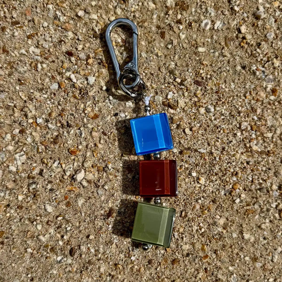 Glass Tile Bag Charm