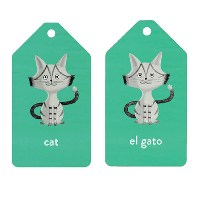 Spanish To English Ring Flash Cards