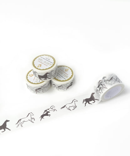 Functional, versatile tape for packaging gifts, scrapbooking, or journaling. washi tape